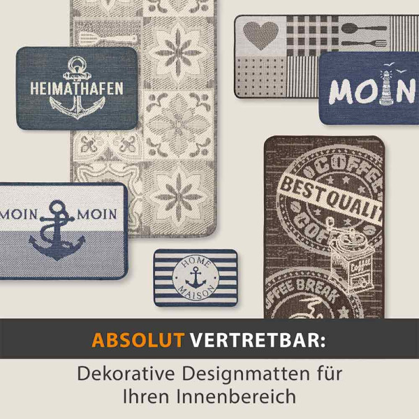 Fußmatte Heimathafen dunkel