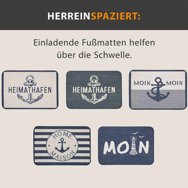 Fußmatte Heimathafen dunkel