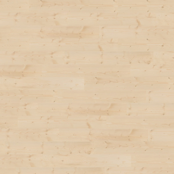 Naturbelassener, heller Holzfußboden mit deutlichen Holzmaserungen. Der Boden wirkt warm und einladend, ideal für verschiedene Raumgestaltungen.