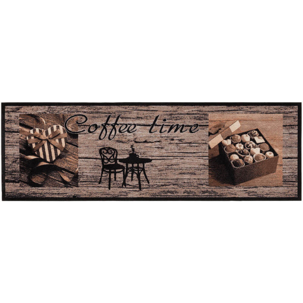 Küchenläufer Coffee Time Wood