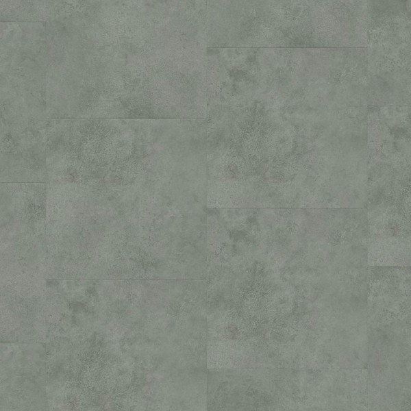 Grauer Designboden aus der Kollektion Gerflor Virtuo 30 zeigt strukturierte Oberflächen mit leichten Grüntönen und unterschiedlichen Texturen. Der Bodenbelag hebt moderne Inneneinrichtungen hervor.