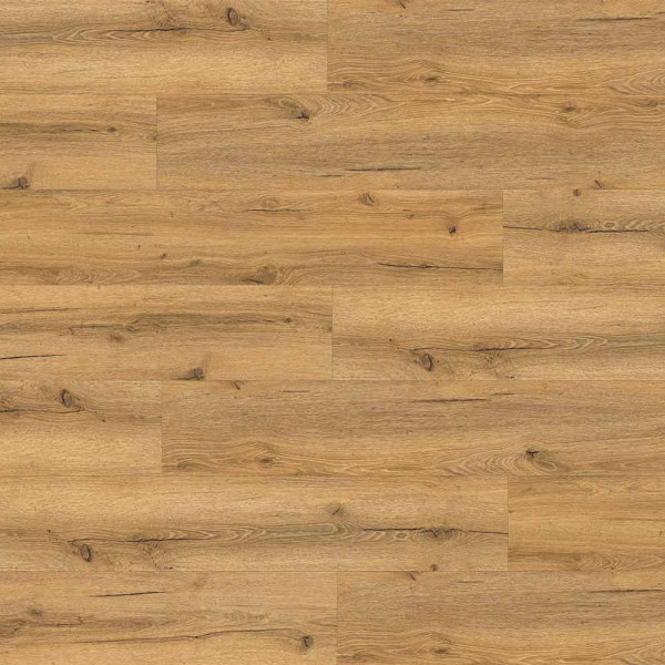 Holzboden in der Farbe Nordkap Eiche mit strukturiertem Design. Die Planken sind nahtlos verlegt und verleihen dem Raum eine warme Atmosphäre.
