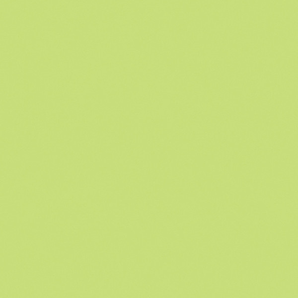 Uni-farbenes, hellgrünes PVC-Bodenbelag-Dekor Uno Apple von Tarkett in einer Auslage im Preis von 39,99 € pro Quadratmeter inklusive MwSt. zu sehen.