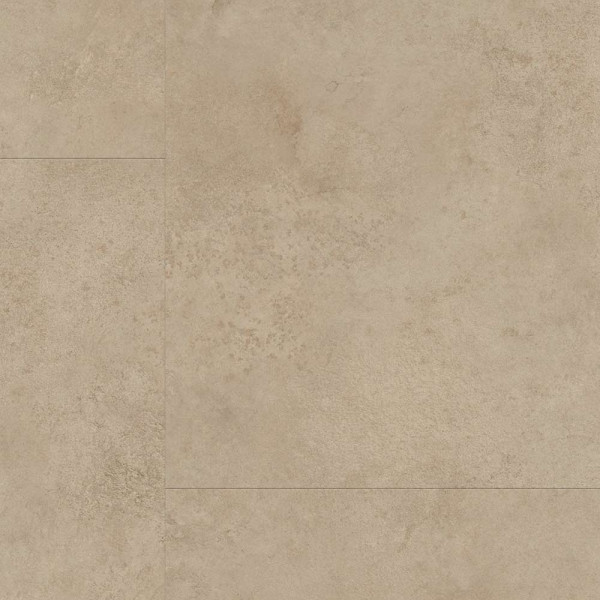 Beige Bodenfliesen im Steindekor sind gleichmäßig angeordnet. Die Oberflächenstruktur wirkt natürlich und bietet eine moderne, elegante Optik für Wohnräume.