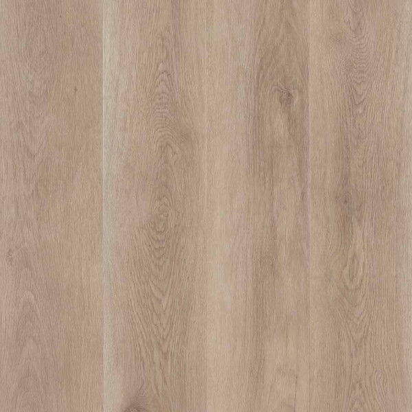 Hellbraune Holzdielen mit feiner Maserung sind gleichmäßig angeordnet. Die Oberfläche wirkt natürlich und eignet sich gut für Innenräume. Diese Dielen sind Teil des COREtec Klick-Planke Naturals Produkts.