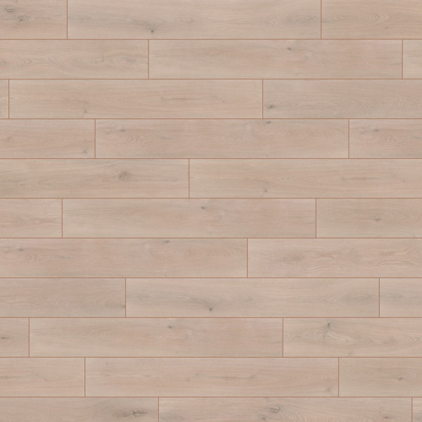 Helle, moderne Bodenbeläge aus Vinyl zeigen eine natürliche Holzoptik in sanften Beigetönen mit deutlicher Holzstruktur. Die Diele ist gleichmäßig verlegt und vermittelt eine warme Atmosphäre.