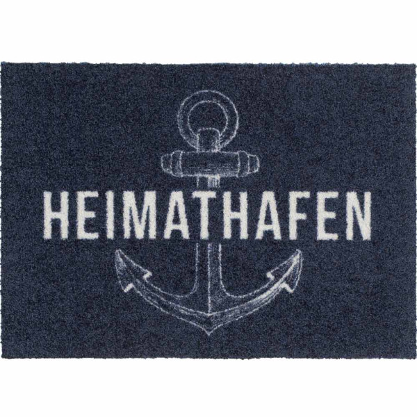 Fußmatte Heimathafen blue