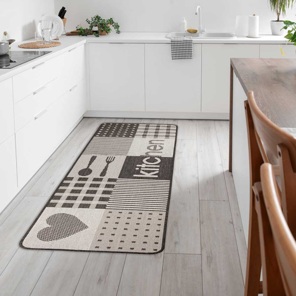 Küchenläufer Kitchen Antrazit