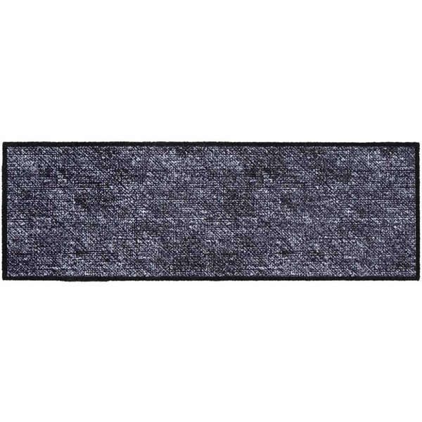 Dunkle Fußmatte im rechteckigen Design mit strukturierter Oberfläche. Sie eignet sich für den Eingangsbereich und bietet eine rutschfeste Funktion.