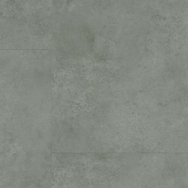 Grauer Designboden aus der Kollektion Gerflor Virtuo 30 zeigt strukturierte Oberflächen mit leichten Grüntönen und unterschiedlichen Texturen. Der Bodenbelag hebt moderne Inneneinrichtungen hervor.