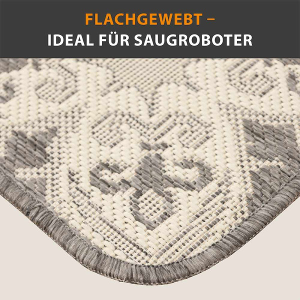 Küchenläufer Kacheln Silber