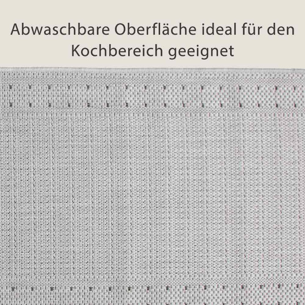 Küchenläufer Bordüre Taupe