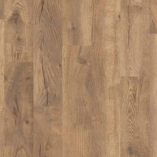 Kronotex Laminat Exquisit Plus Pettersson Eiche Natur Laminat hat eine natürliche Holzoptik. Die Oberfläche zeigt eine helle, geschliffene Struktur mit markanten Holzmaserungen. Das Sortiment ist für Bodenbeläge geeignet.